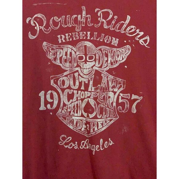 Lucky Brand Rough Riders Rebellion Graphic Short Sleeve T-Shirt Mens Size L - Picture 3 of 4